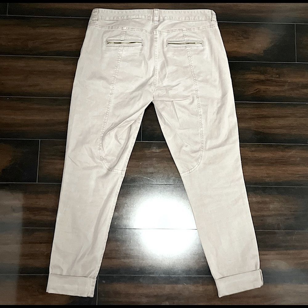 J. Crew City Fit Cargo Tan Burgundy Pants - Size: 8 - RN77388 - Material: Cotton - Picture 2 of 7